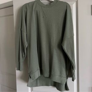 Aerie Oversized Big Hug Waffle Sweatshirt